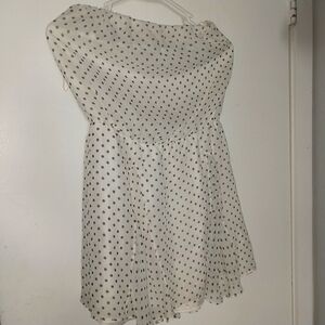 Mason Cream Strapless Sundress for Wedding Guest size 2